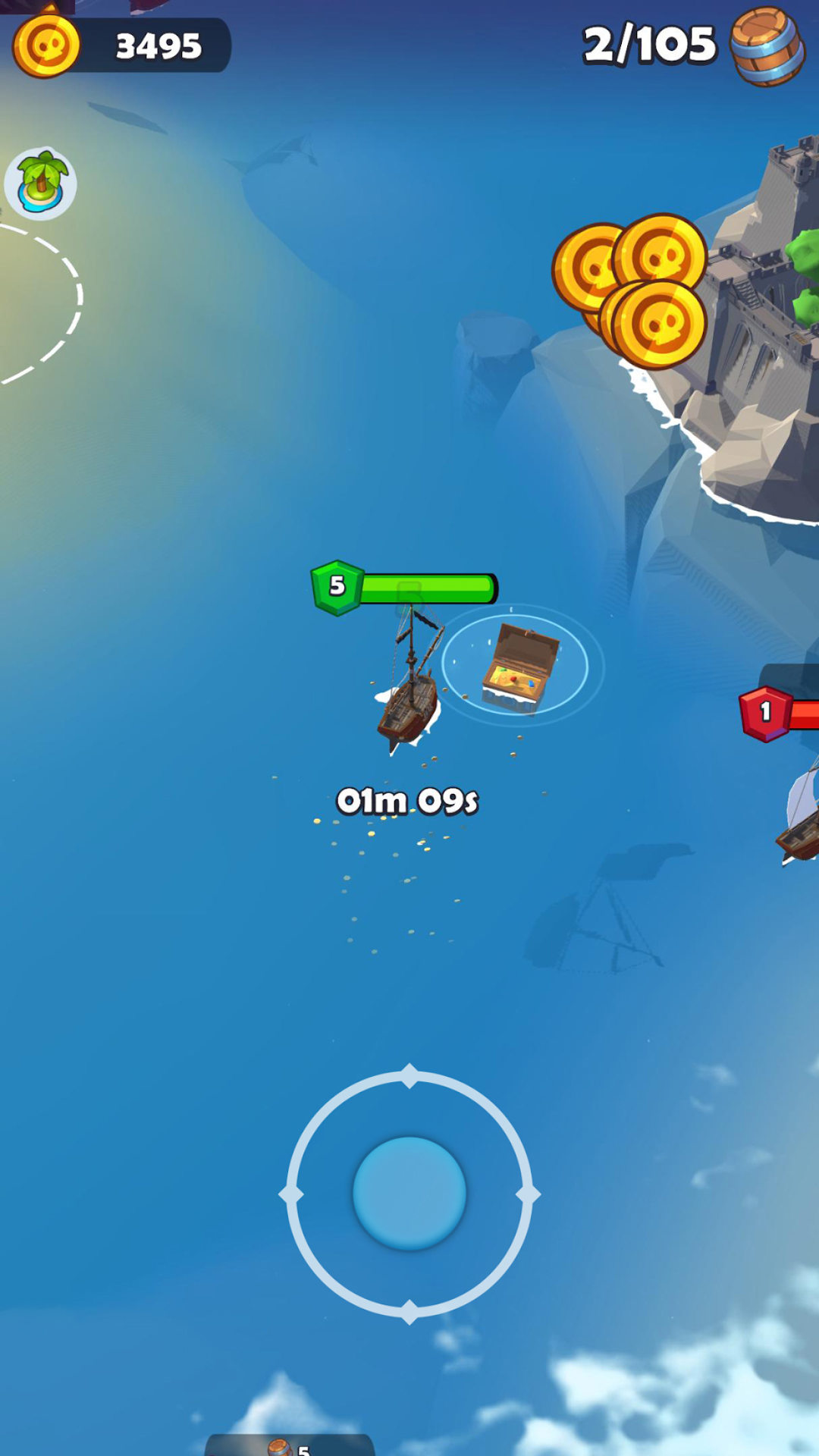 Pirate Raid - Caribbean Battle ảnh chụp màn hình 3