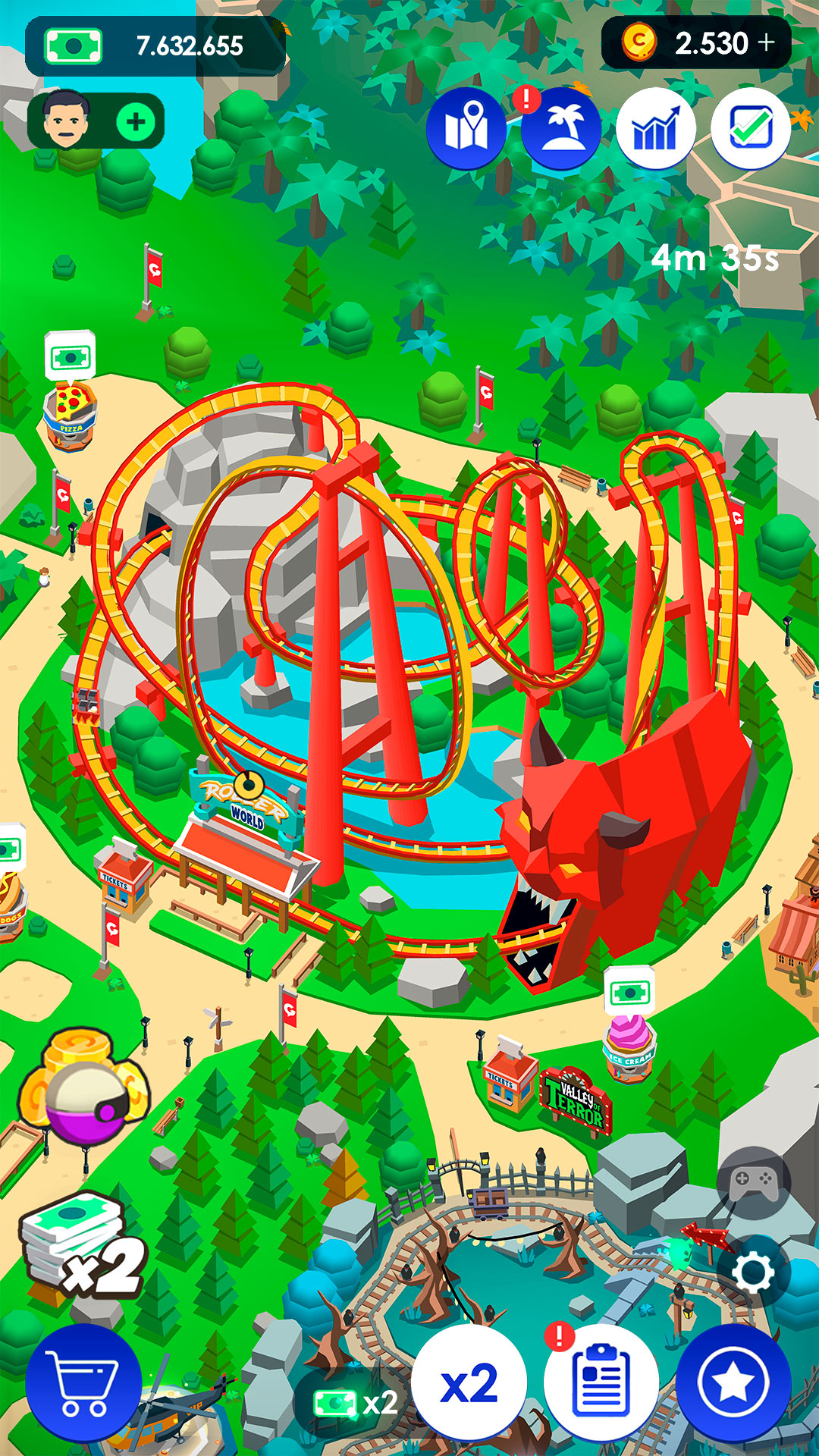 Idle Theme Park Tycoon ảnh chụp màn hình 5