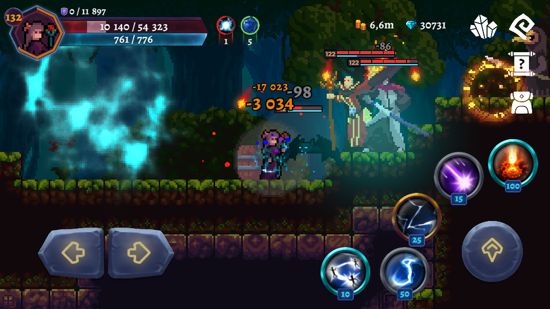 Darkrise - Pixel Action RPG ảnh chụp màn hình 1