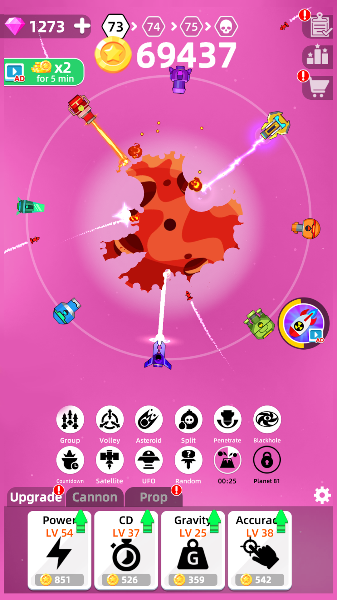 Planet Smash mod apk screenshot 5