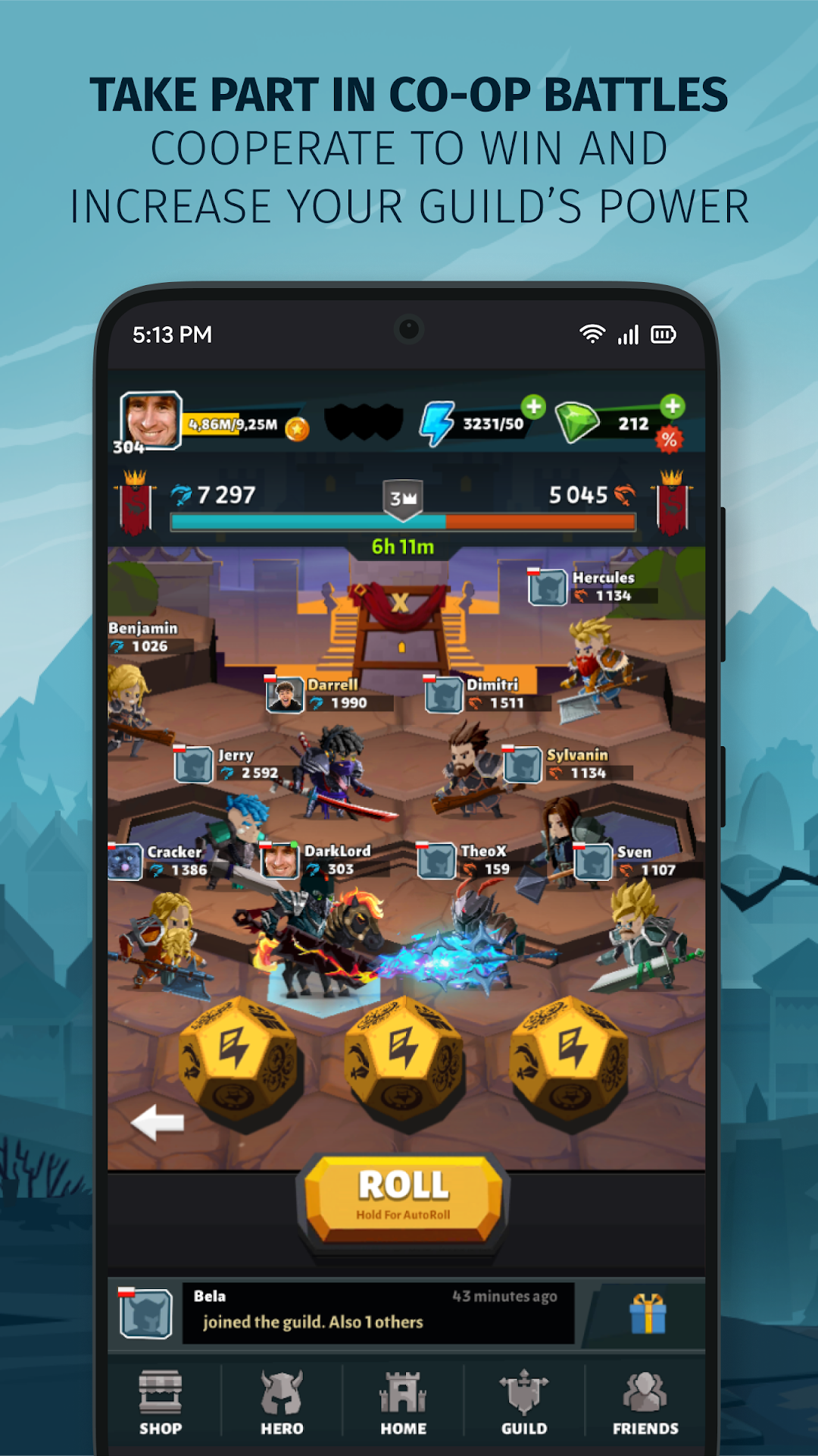Slash & Roll: Dice Heroes ảnh chụp màn hình 2