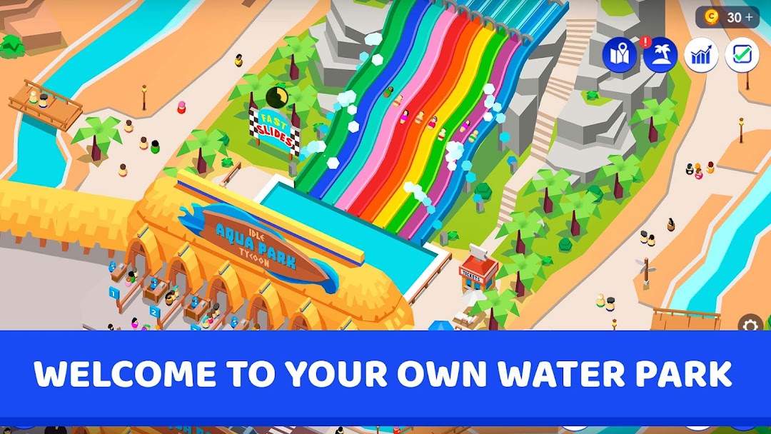 Idle Theme Park Tycoon ảnh chụp màn hình 1