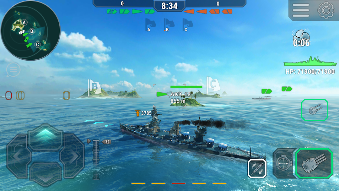 Warships Universe Naval Battle ảnh chụp màn hình 5