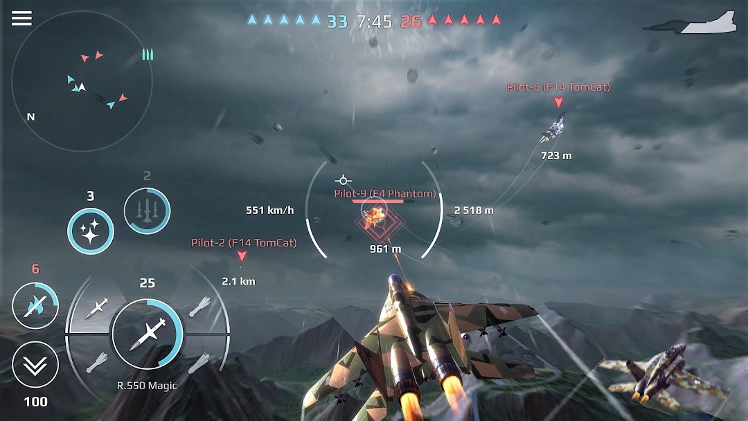 Sky Combat: War Planes Online mod apk screenshot 1