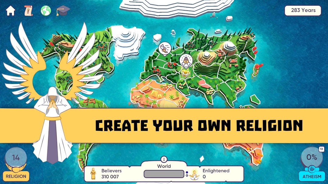 Religion Inc. God Simulator ảnh chụp màn hình 1