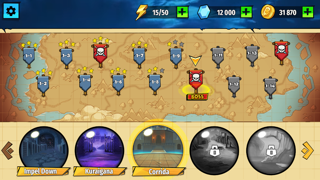 Stickman Pirates Fight ảnh chụp màn hình 4