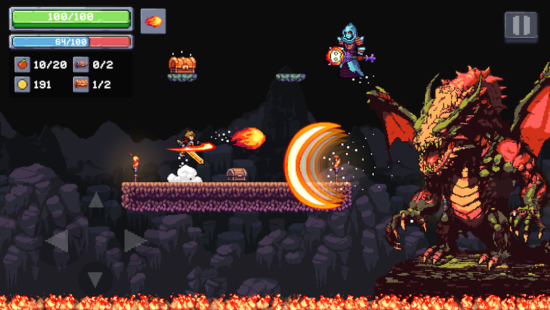 Apple Knight 2 - Platformer ảnh chụp màn hình 2