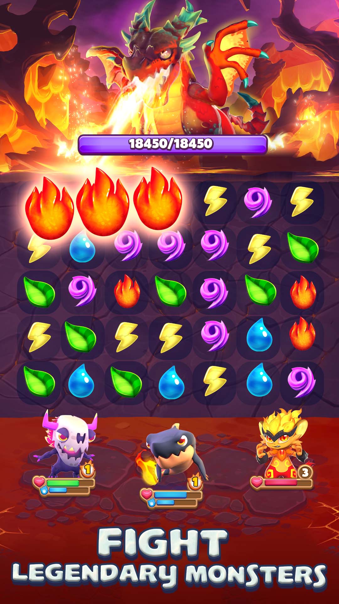 Monster Tales: Match 3 Puzzle mod apk screenshot 2