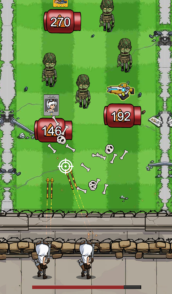 Zombie War Idle Defense Game ảnh chụp màn hình 2