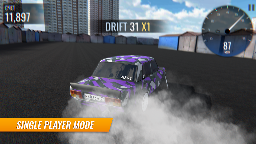 Russian Car Drift mod apk screenshot 5