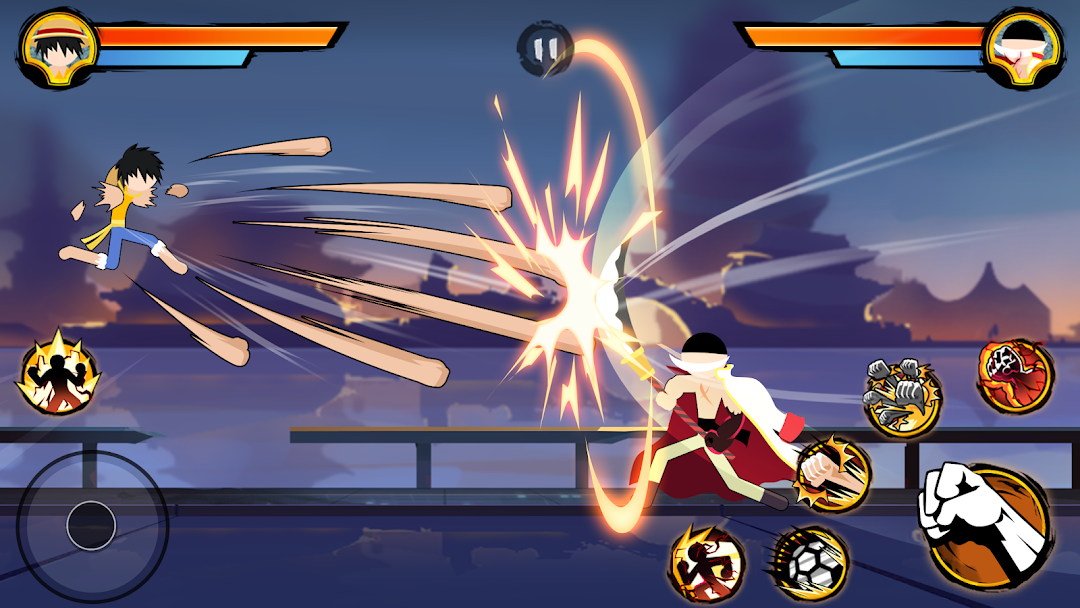 Stickman Pirates Fight ảnh chụp màn hình 1