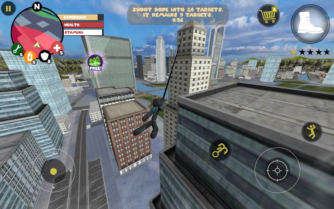 Stick Rope Hero ảnh chụp màn hình 1