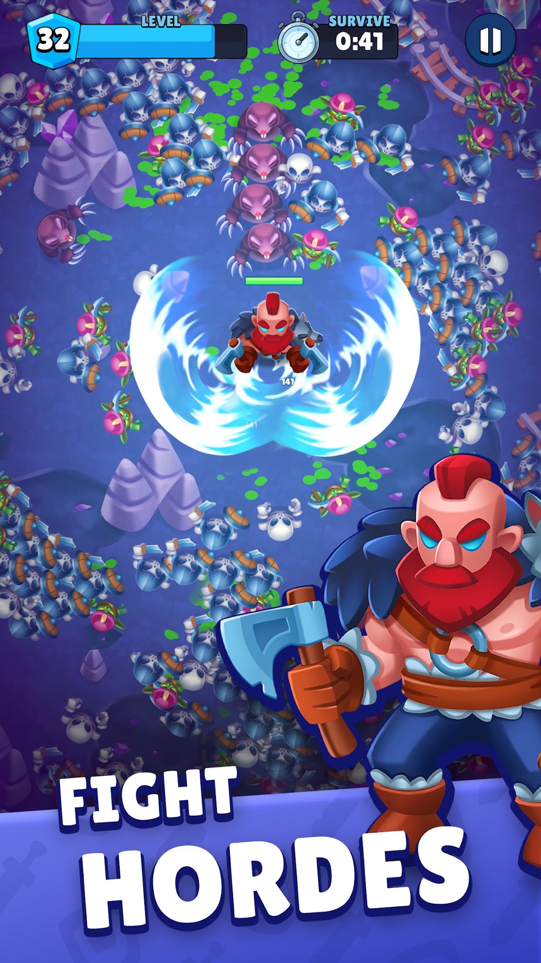 Heroes vs Hordes: Survival RPG ảnh chụp màn hình 2