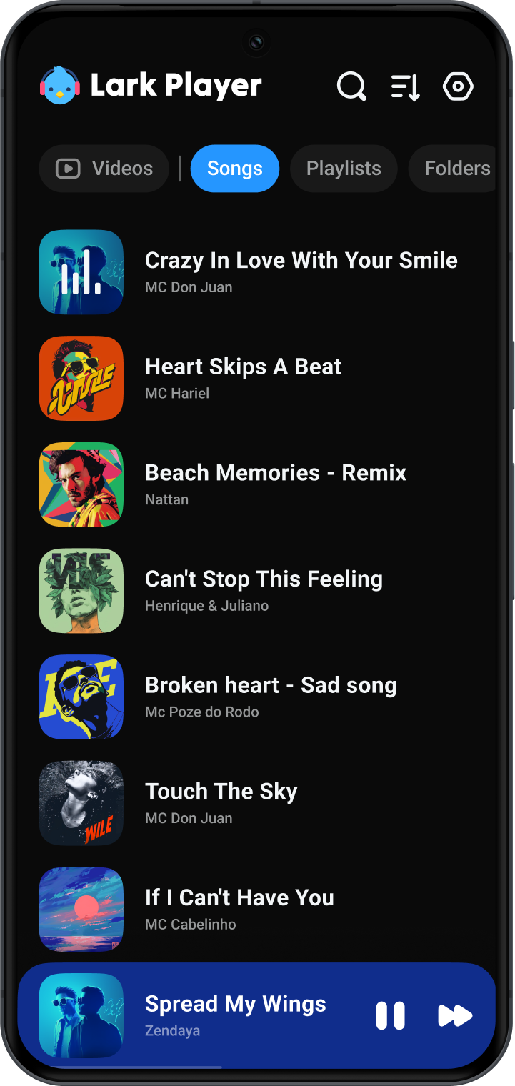 Lark Player:Music Player & MP3 ảnh chụp màn hình 1