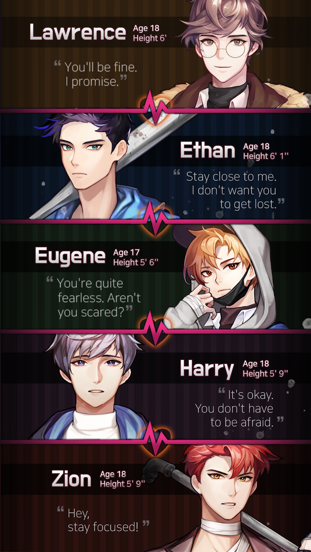 Dangerous Fellows:Otome Game ảnh chụp màn hình 4