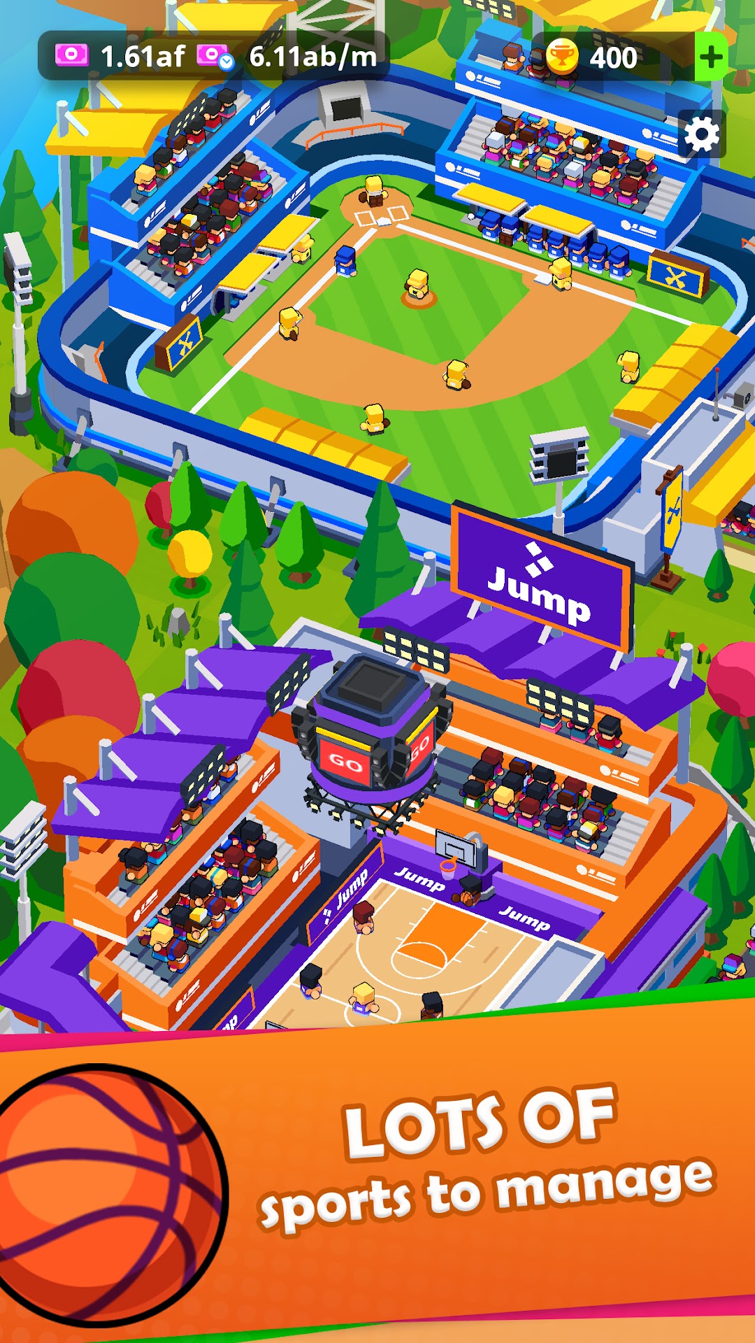 Sports City Tycoon: Idle Game ảnh chụp màn hình 2