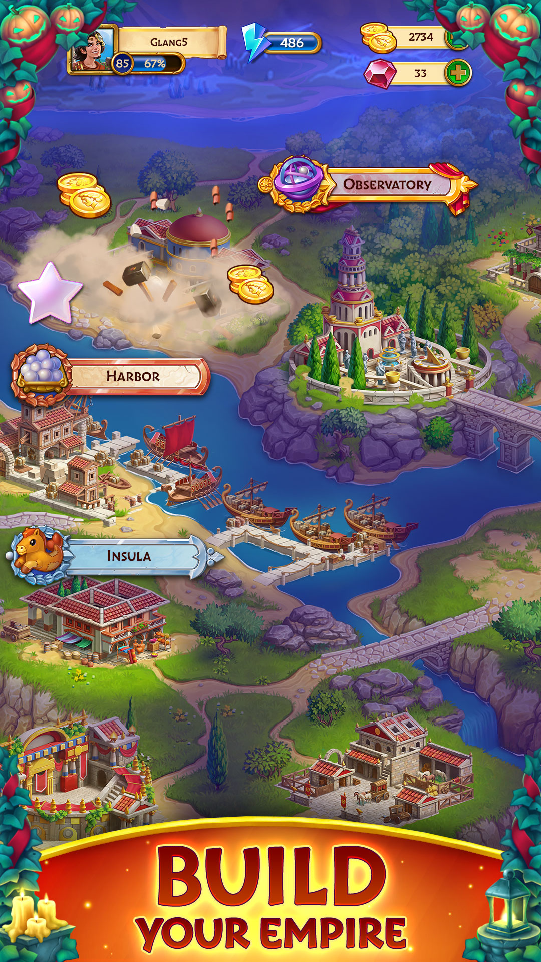 Jewels of Rome: Gems Puzzle ảnh chụp màn hình 4