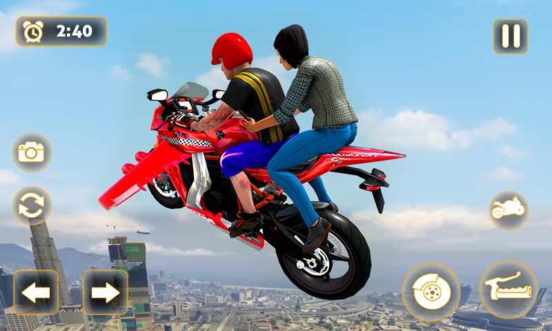 Light Bike Race Flying Stunts mod apk screenshot 1