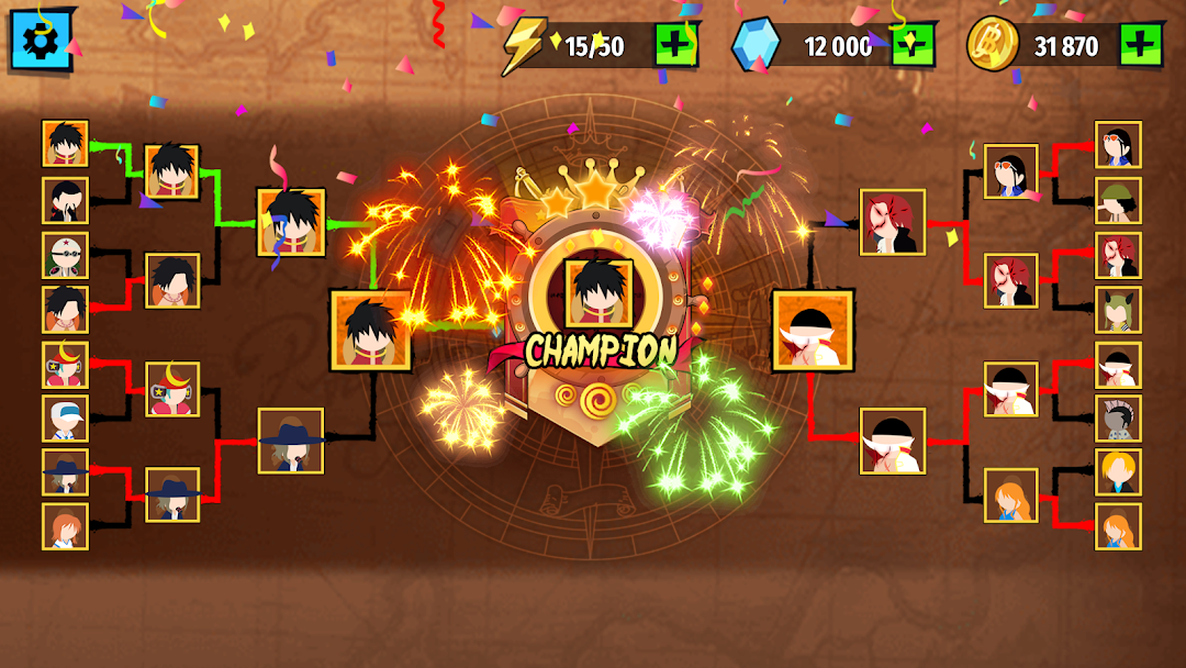 Stickman Pirates Fight ảnh chụp màn hình 5