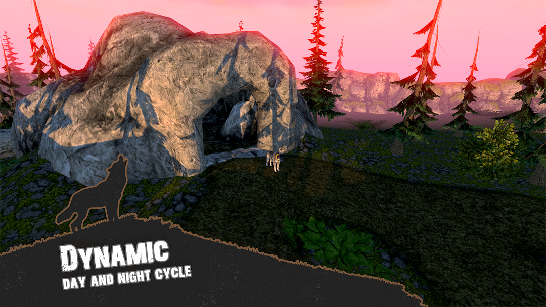 Wolf Simulator - Animal Games ảnh chụp màn hình 4