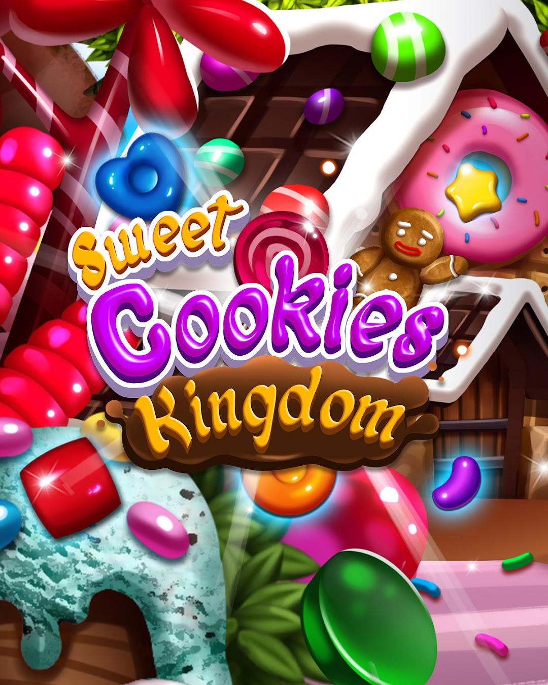 Sweet Cookies Kingdom_Match 3 ảnh chụp màn hình 1