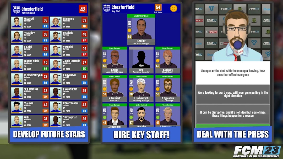 FCM23 Soccer Club Management ảnh chụp màn hình 4