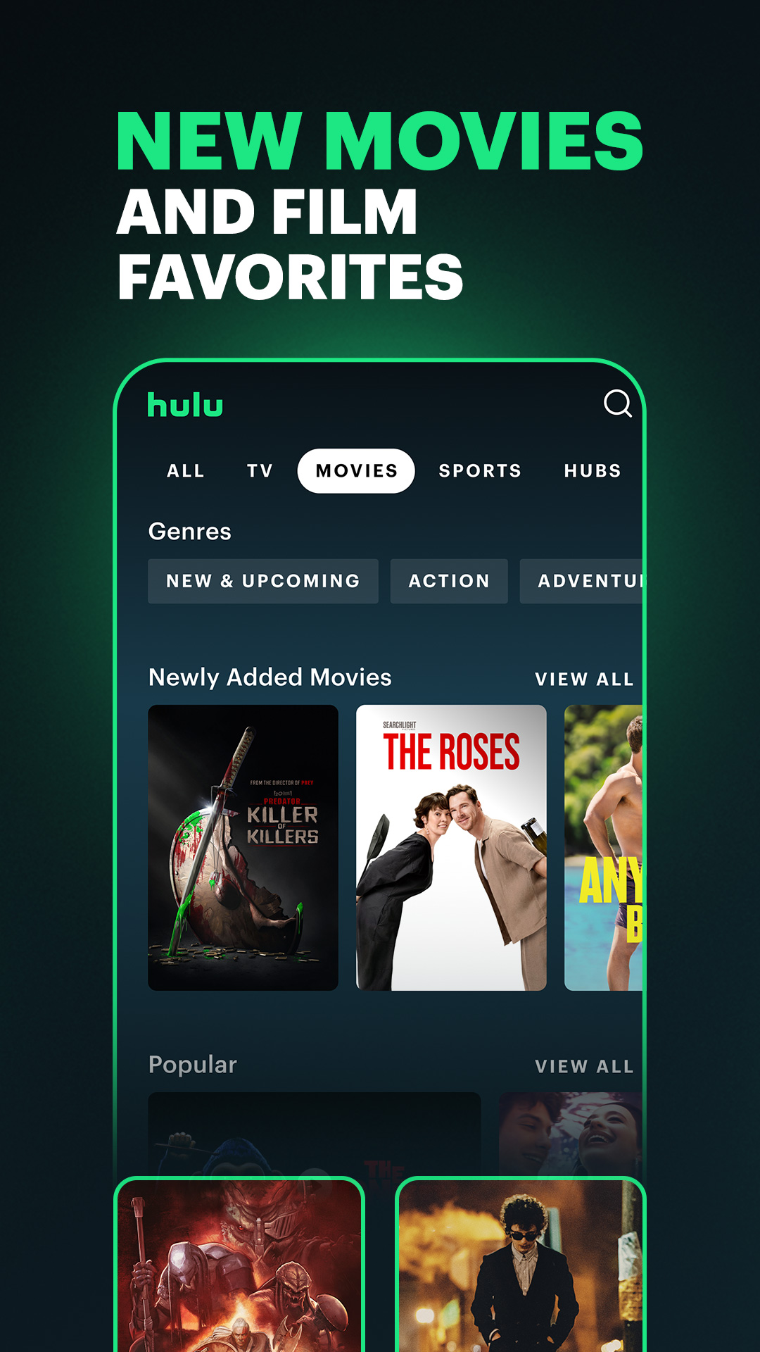 Hulu: Stream TV shows & movies ảnh chụp màn hình 3
