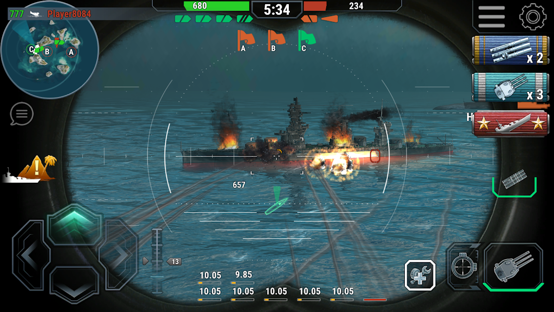 Warships Universe Naval Battle ảnh chụp màn hình 3
