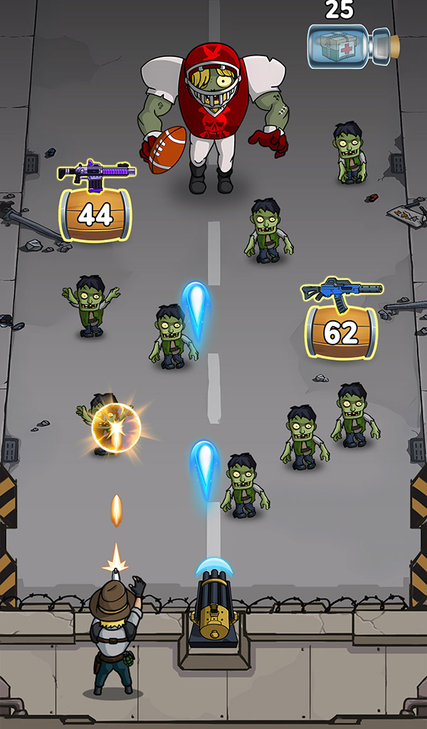 Zombie War Idle Defense Game ảnh chụp màn hình 1