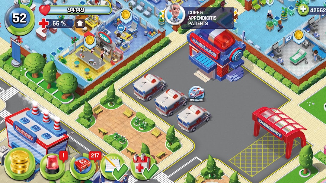 Dream Hospital: Doctor Tycoon ảnh chụp màn hình 5