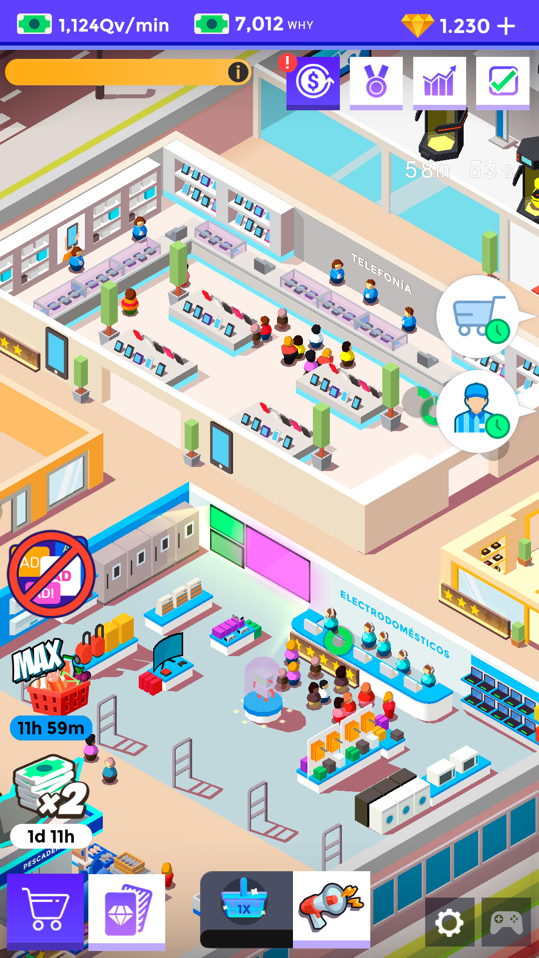 Idle Supermarket Tycoon－Shop ảnh chụp màn hình 5