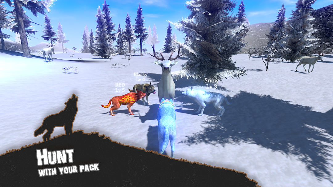 Wolf Simulator - Animal Games ảnh chụp màn hình 1