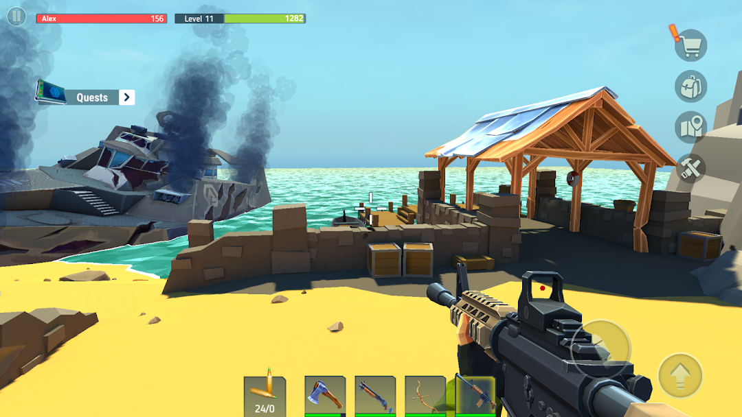 TEGRA: Zombie survival island ảnh chụp màn hình 2