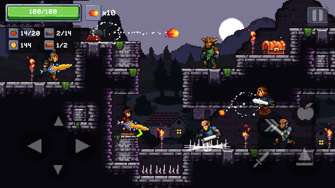 Apple Knight 2 - Platformer ảnh chụp màn hình 4