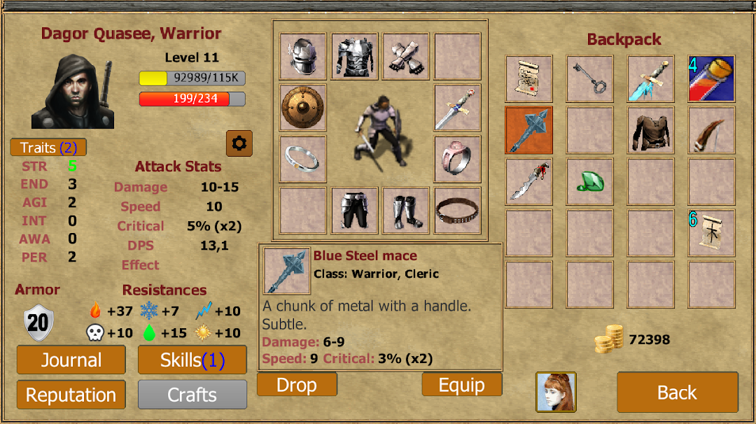 Exiled Kingdoms RPG mod apk screenshot 3