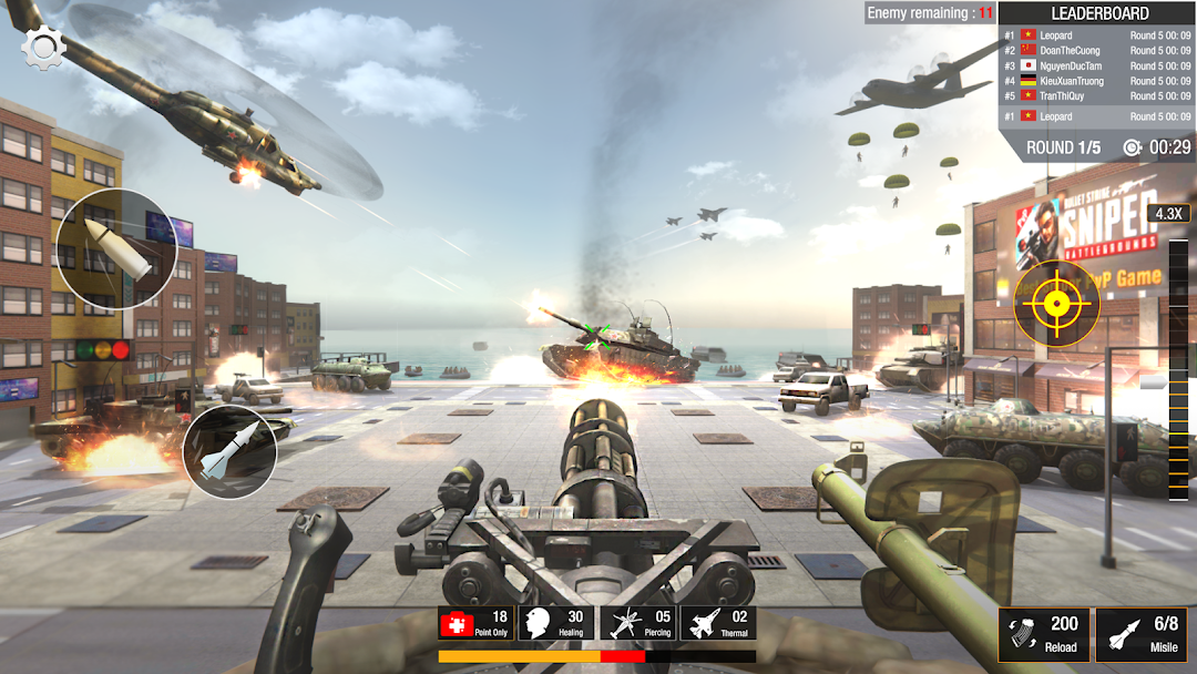 World War: Army Battle FPS 3D ảnh chụp màn hình 1