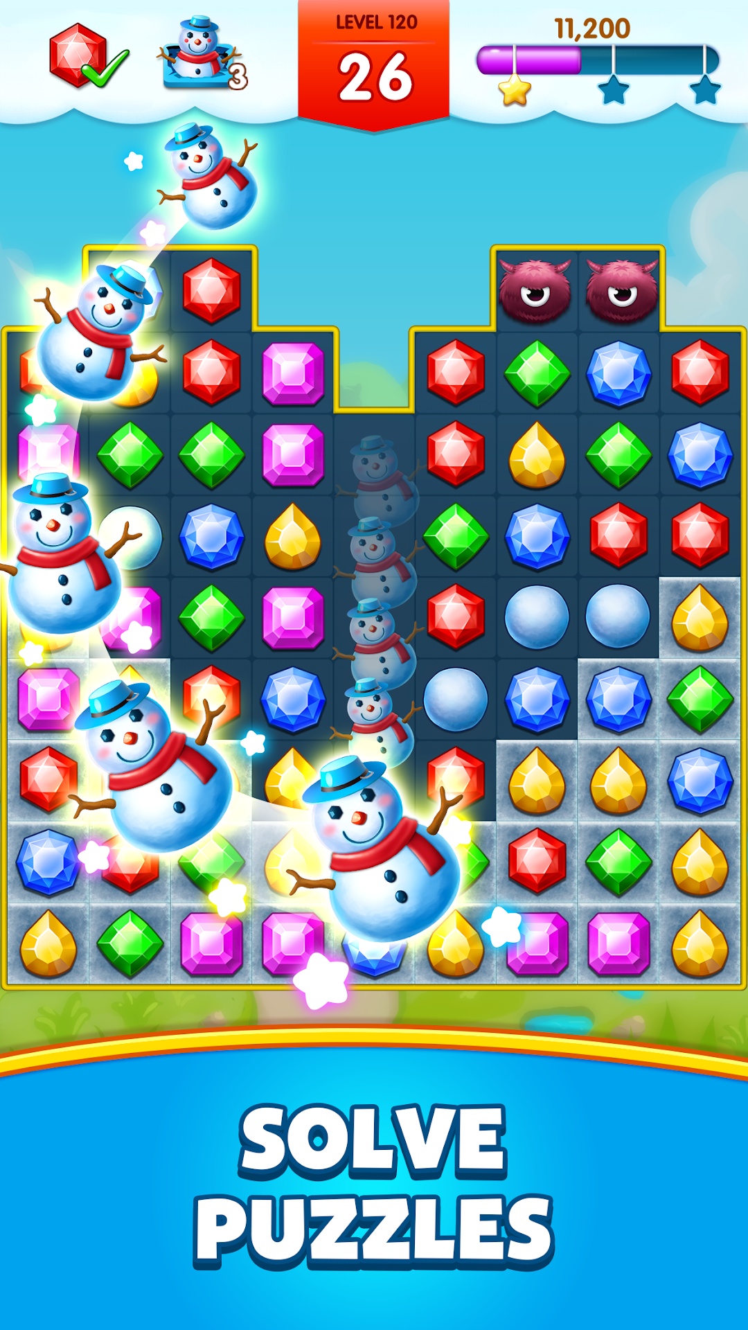 Jewels Legend - Match 3 Puzzle mod apk screenshot 2