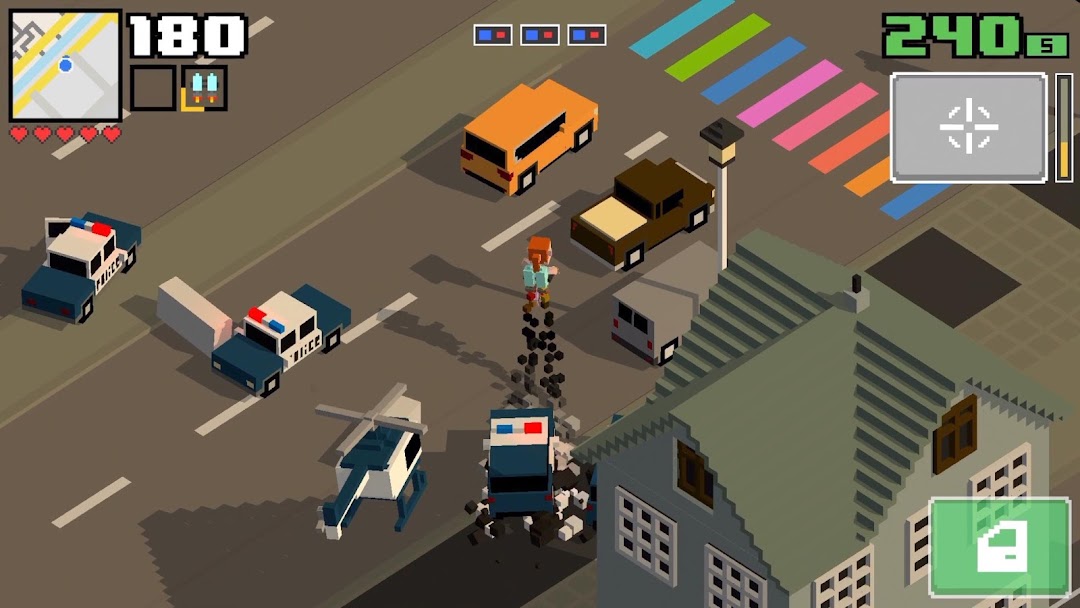 Smashy Road: Wanted 2 mod apk screenshot 1