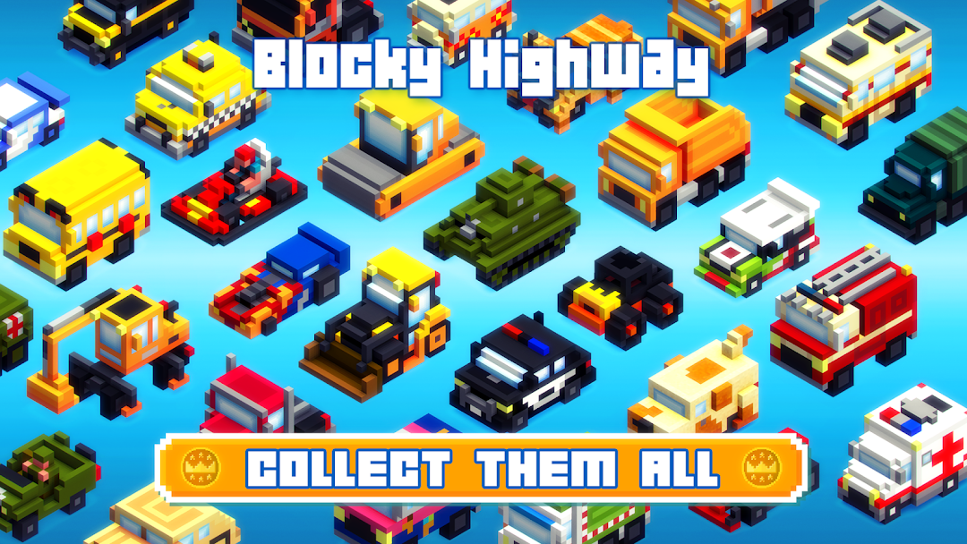 Blocky Highway: Traffic Racing ảnh chụp màn hình 3