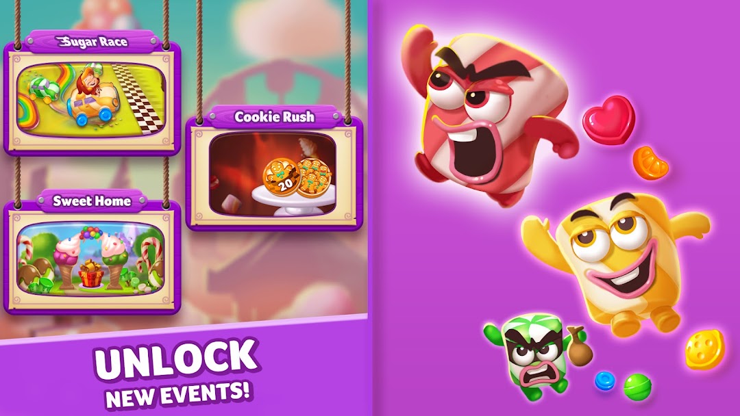 Lollipop & Marshmallow Match3 mod apk screenshot 4