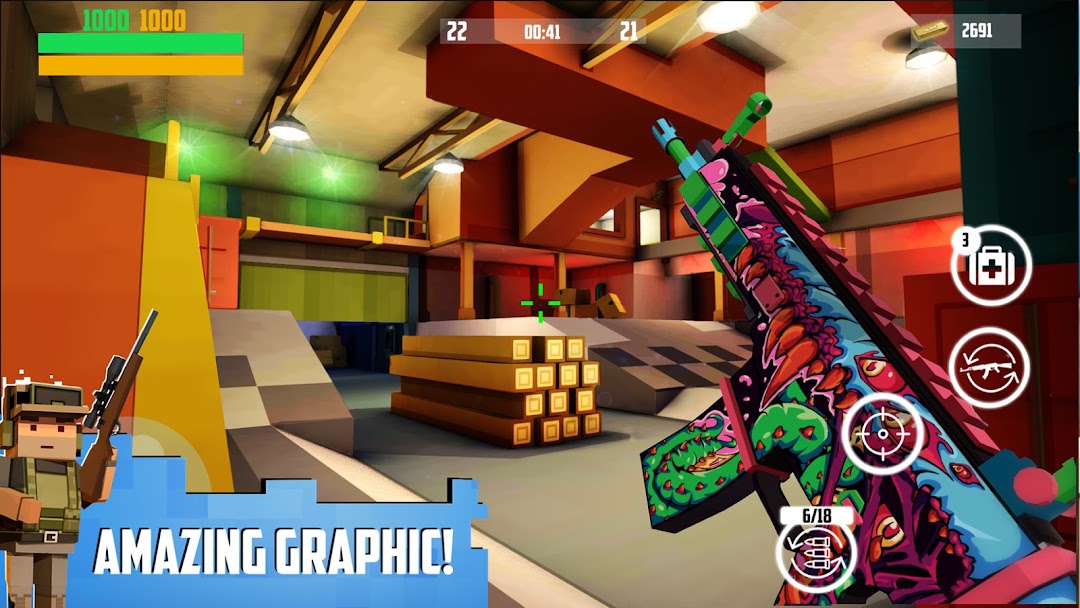 Block Gun 3D: FPS Shooter PvP ảnh chụp màn hình 2