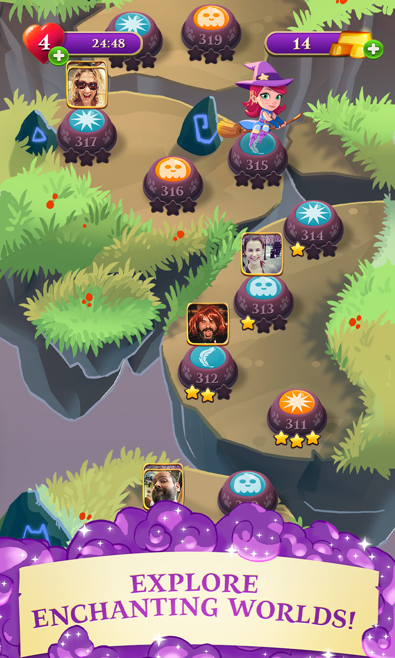 Bubble Witch 3 Saga ảnh chụp màn hình 4