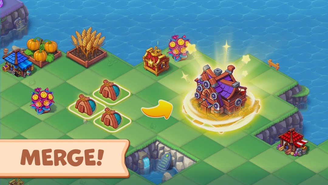 Mergest Kingdom: Merge game ảnh chụp màn hình 1