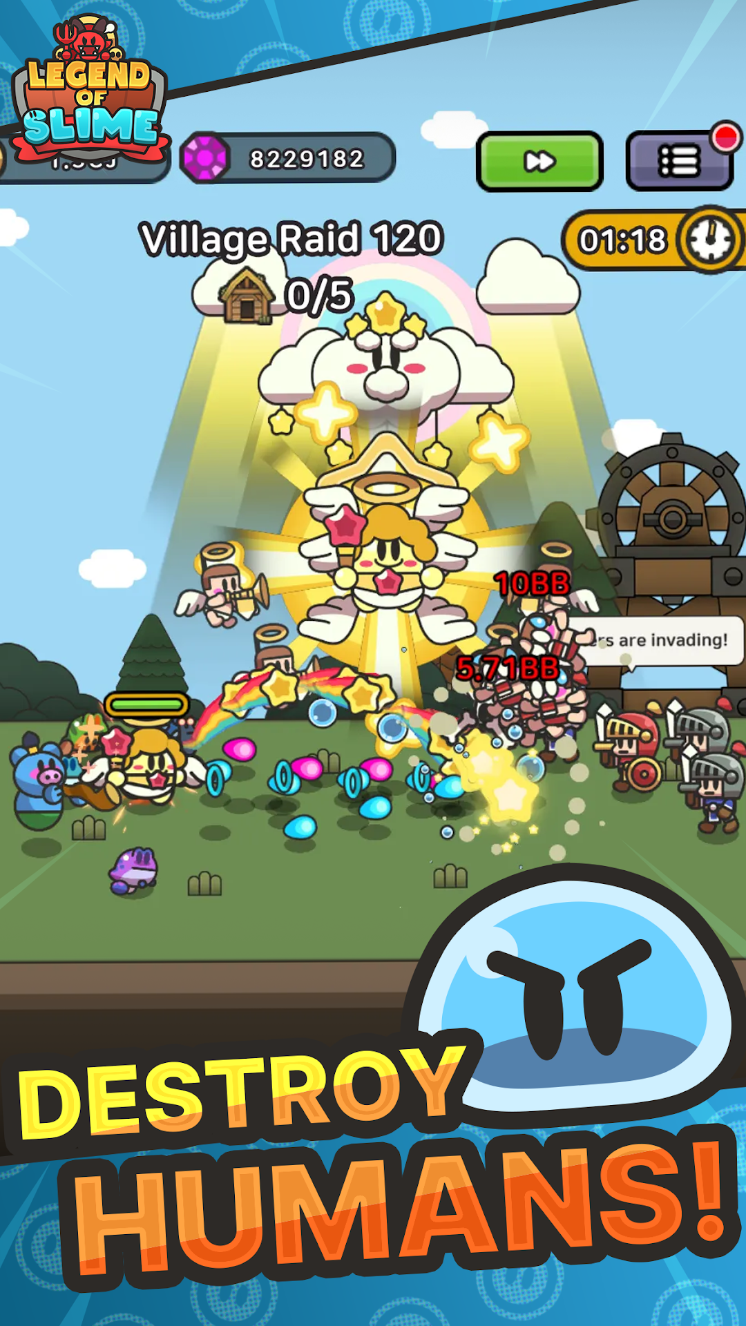Legend of Slime: Idle RPG War ảnh chụp màn hình 1