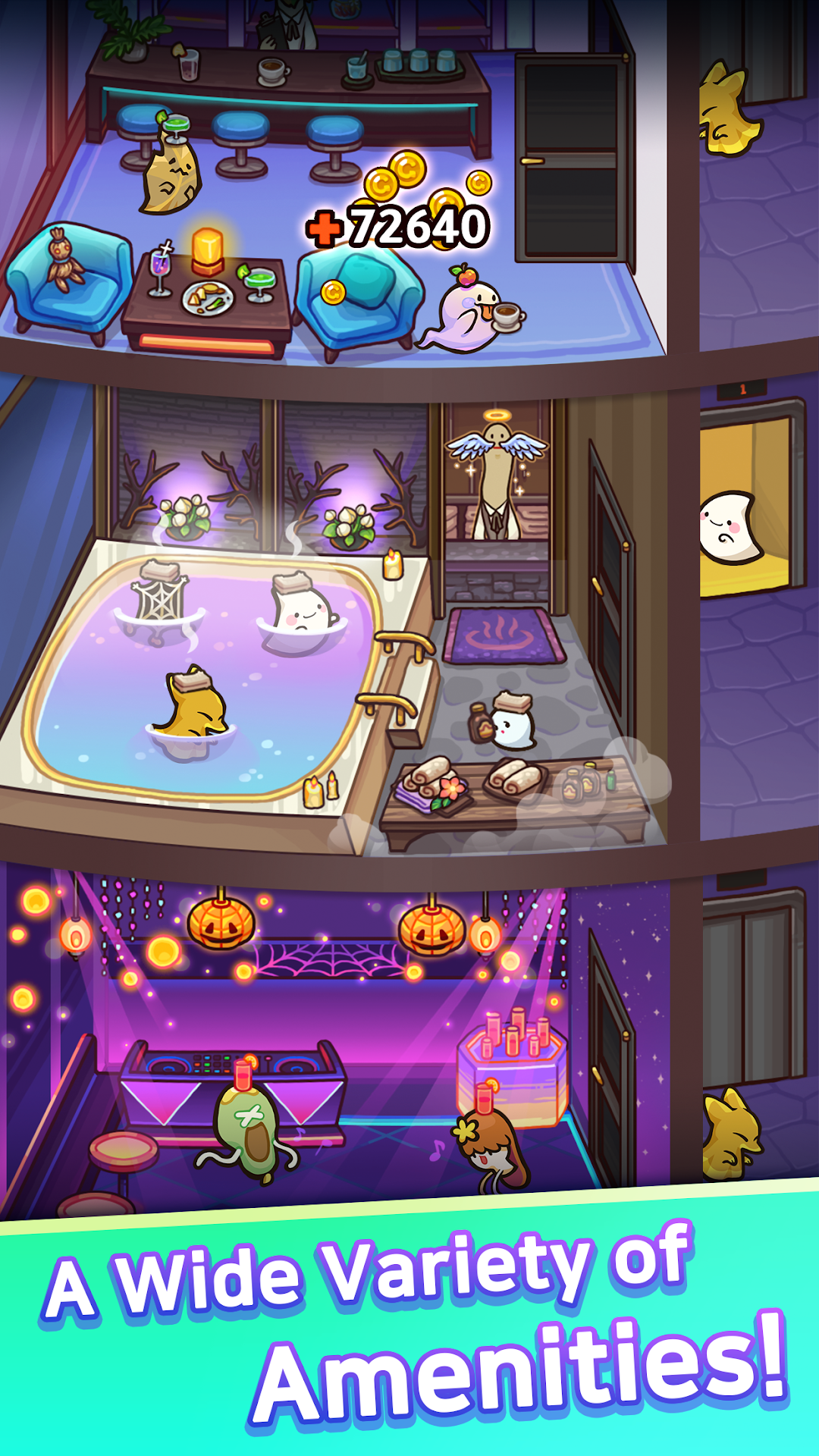 Idle Ghost Hotel - Cozy Games ảnh chụp màn hình 4