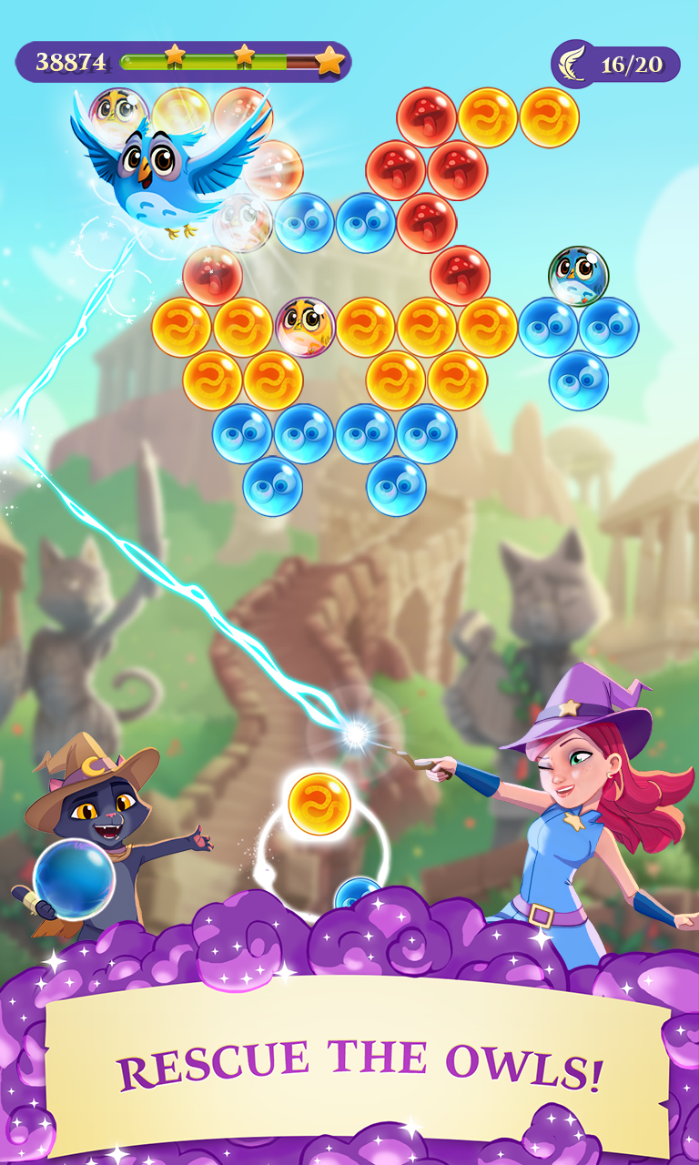 Bubble Witch 3 Saga ảnh chụp màn hình 1