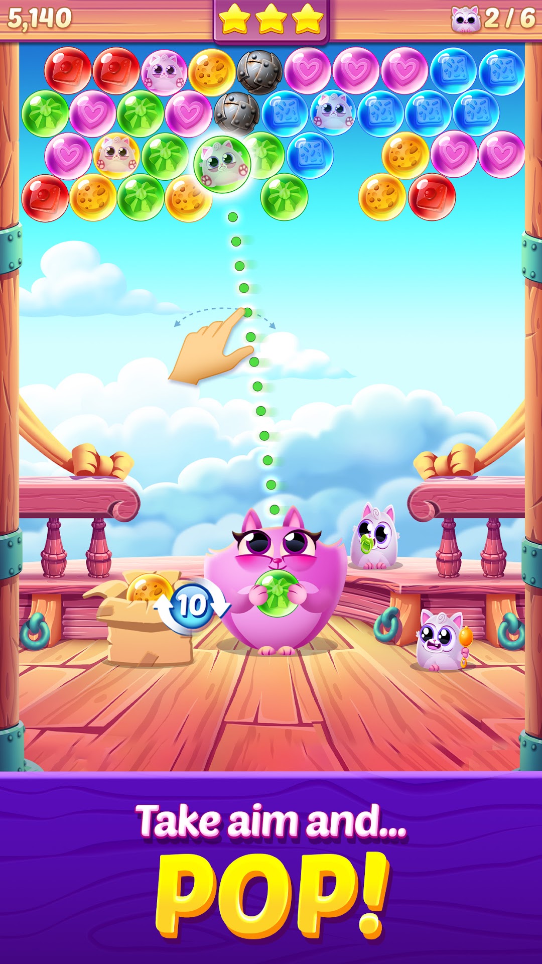 Cookie Cats Pop - Bubble Pop ảnh chụp màn hình 3