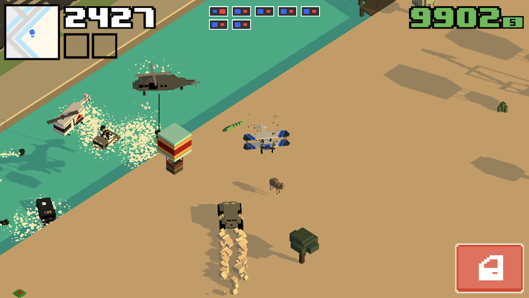 Smashy Road: Wanted 2 mod apk screenshot 2