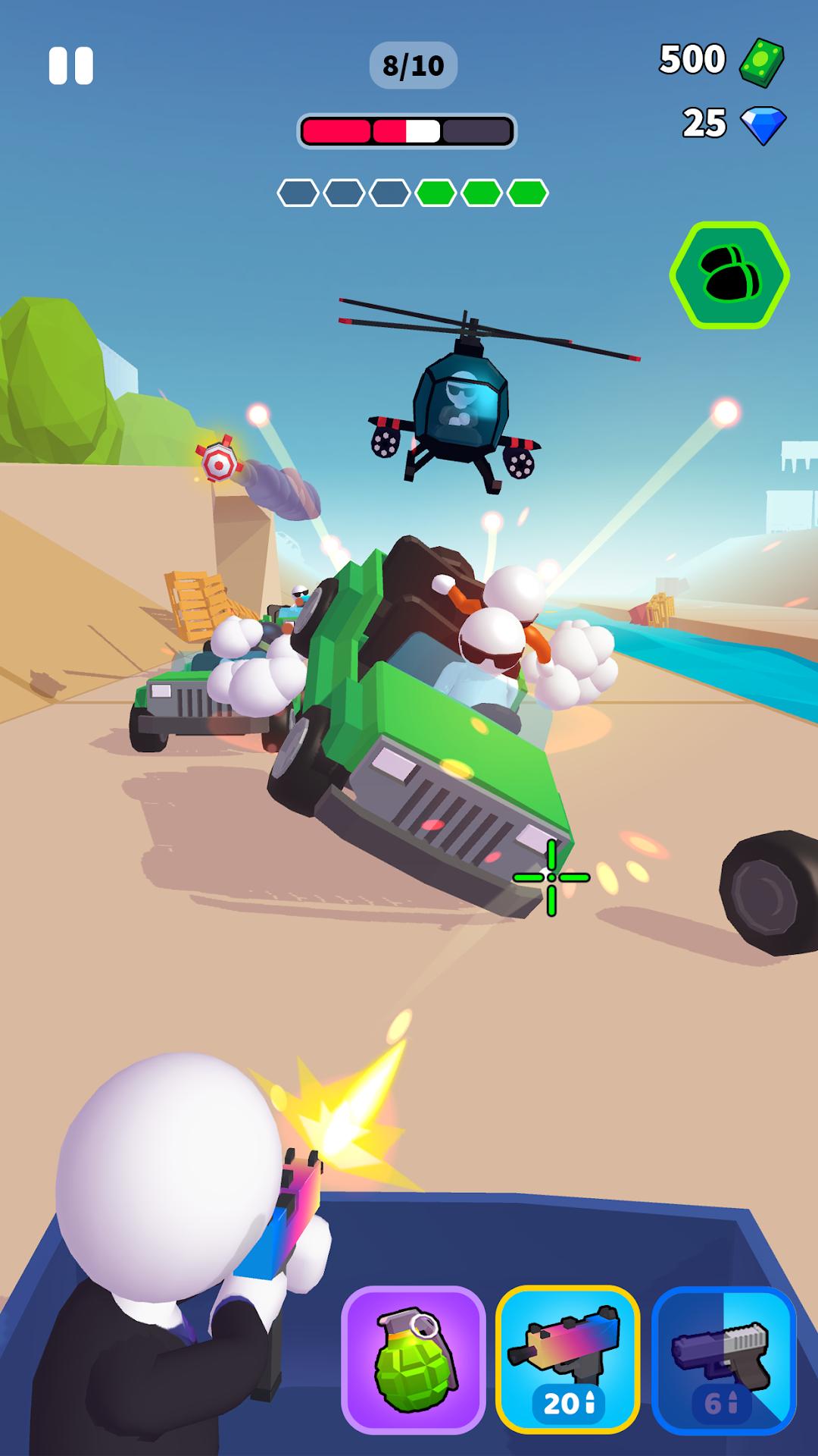 Rage Road - Car Shooting Game ảnh chụp màn hình 1