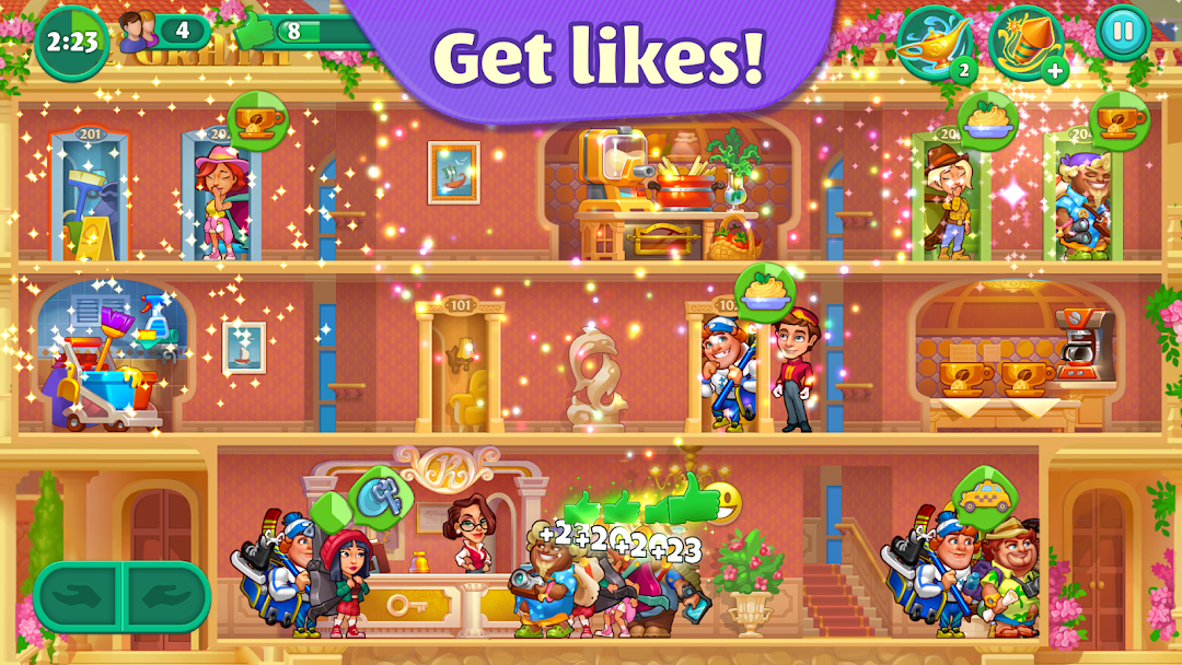 Grand Hotel Mania: Hotel games mod apk screenshot 4